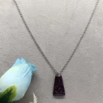 Glitter Resin Pendant for Women