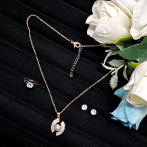 Rose Gold Jewelry Set for Women