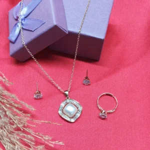 Elegant Rose Gold Jewelry Combo for Women