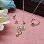 Radiant Rose Gold-Tone Jewelry Set Radiant Rose Gold-Tone Jewelry Set