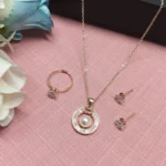 Elegant Pearl & Crystal Jewelry Set