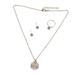 Chic Rose Gold-Tone Jewelry Set