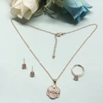 Chic Rose Gold-Tone Jewelry Set Chic Rose Gold-Tone Jewelry Set