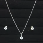 Minimalist Silver-Tone Pendant Set
