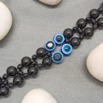 Black Beaded Evil Eye Protection Bracelet
