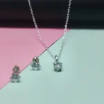 Minimalist Silver-Tone Pendant Set