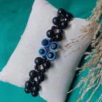 Black Beaded Evil Eye Protection Bracelet