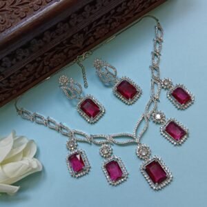 Statement Pink AD Jewelry Set