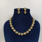 Minimal Gold-Tone Pear Stone Jewelry Set