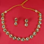Minimal Gold-Tone Pear Stone Jewelry Set