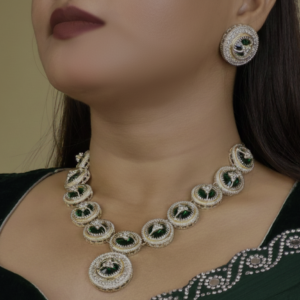 Elegant American Diamond Necklace Set