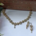 Luxury Dual-Tone Necklace & Earrings Set