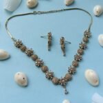 Luxury Dual-Tone Necklace & Earrings Set