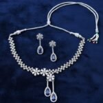 Premium Blue CZ Jewelry Set for Women