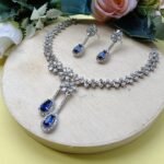 Premium Blue CZ Jewelry Set for Women