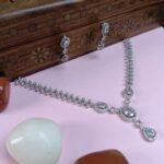 Silver-Tone AD Necklace & Earring Set