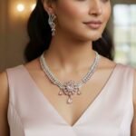 Premium AD Necklace & Earring Set Premium AD Necklace & Earring Set