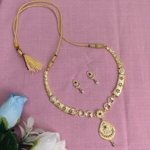 Traditional Gold-Tone Temple Jewelry Set