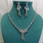 Sparkling CZ Statement Necklace Set