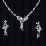 Sparkling CZ Statement Necklace Set
