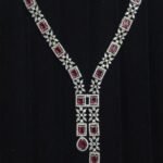 Premium Silver-Tone V-Drop Necklace Set