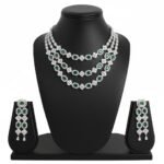 Multi-Layer Emerald-Green AD Necklace Set