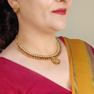 Traditional Temple Jewelry Set for Women