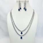 Premium Blue Teardrop Statement Jewelry Set