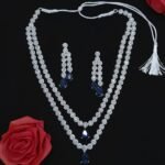 Premium Blue Teardrop Statement Jewelry Set