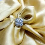 Dainty CZ Floral Ring for Women
