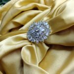 Elegant Floral AD Starburst Ring
