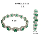Silver-Tone AD Bangles For Women