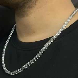 Classic Silver-Tone Interlinked Chain