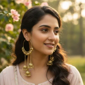 Traditional Kashmiri Jhumka Earrings