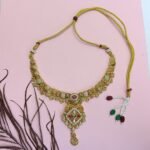 Gold-Tone Necklace & Jhumka Earrings Set
