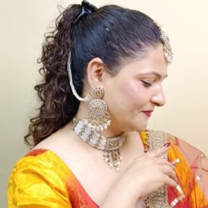 Multi-Strand Kundan Jewelry Set for Women