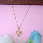 Elegant AD Gold-Tone Heart Pendant