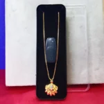 Stylish AD Gold-Tone Floral Pendant