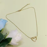 Beautiful Gold-Tone Heart Pendant