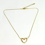 Beautiful Gold-Tone Heart Pendant