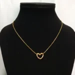 Beautiful Gold-Tone Heart Pendant