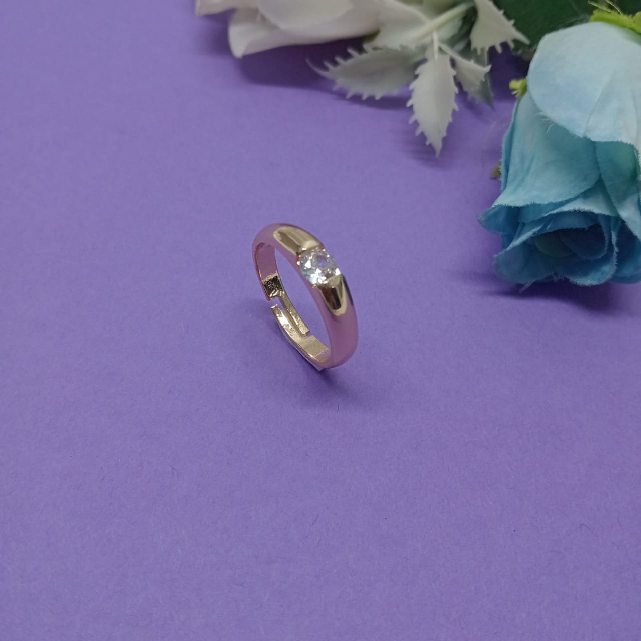 Statement Gold-Tone Open Band Ring