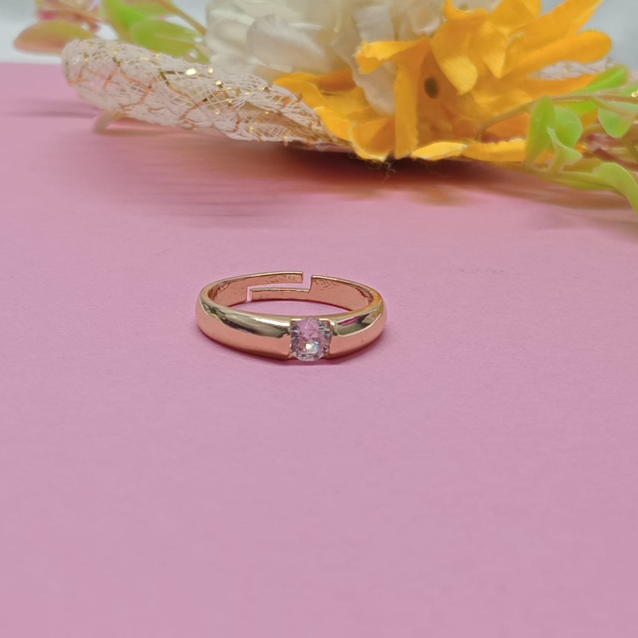 Statement Gold-Tone Open Band Ring