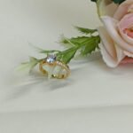 Graceful Cubic Zirconia Gold-Tone Ring