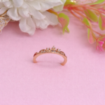 Gold-Tone Cubic Zirconia Tiara Ring