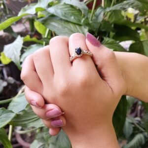Classic Oval-Cut Stone Adjustable Ring