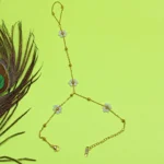 Gold-Tone Floral Hand Chain for Women