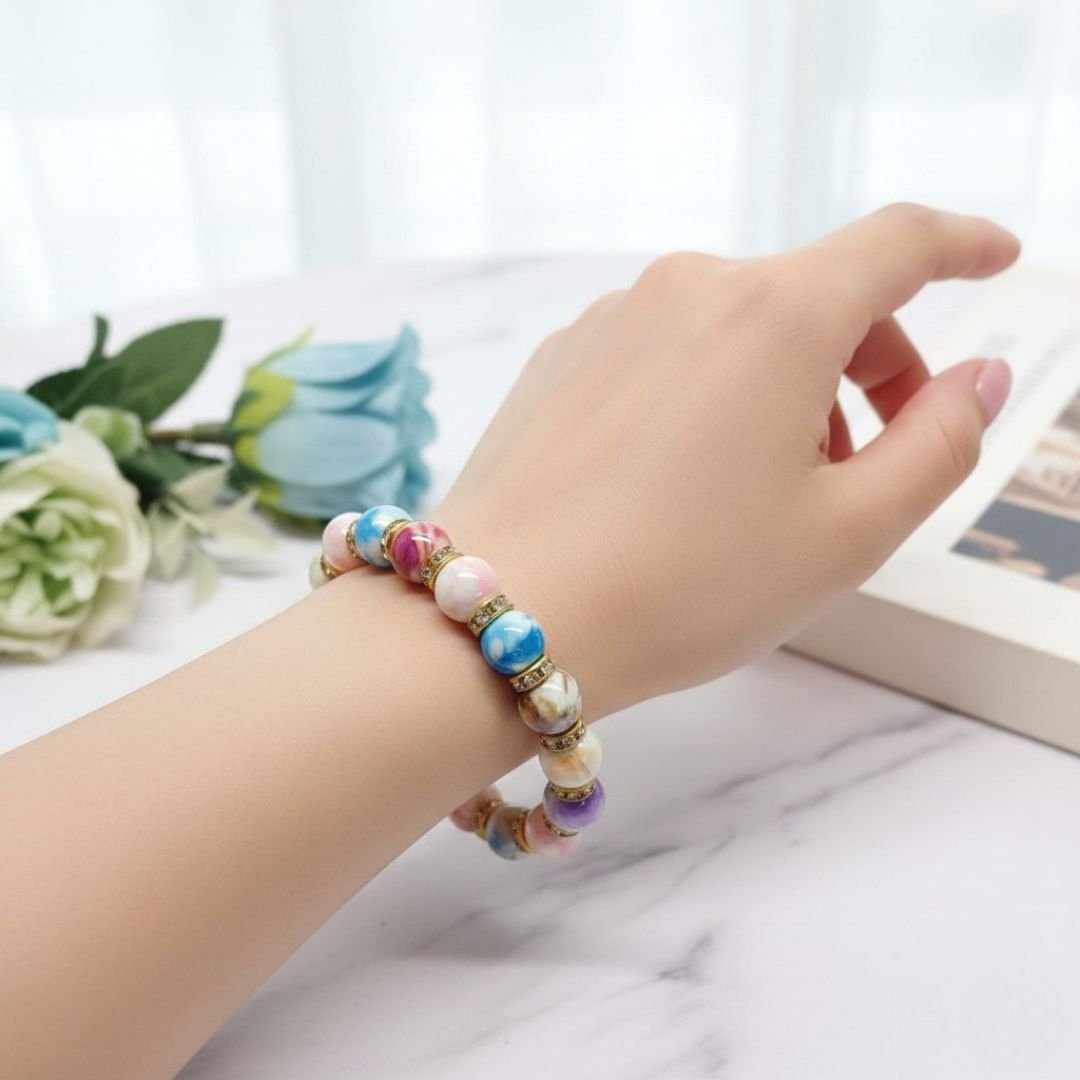 Minimalist Colorful Beaded Bracelet