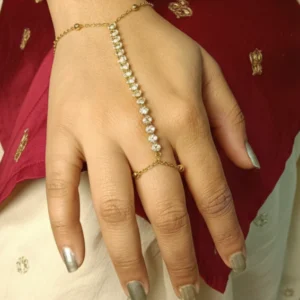 Stylish Gold-Tone Hand Chain for Women