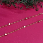Gold-Tone Layered Chain Anklet for Women